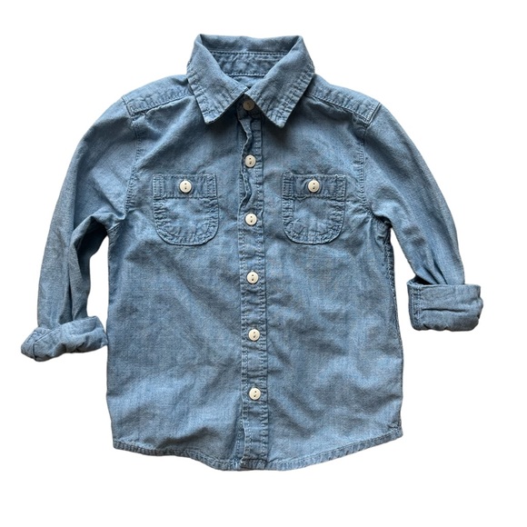 Toddler jean button down shirt - Picture 1 of 2